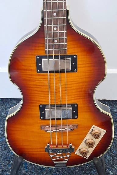 Epiphone - Viola Bass Guitar - Baixo Eléctrico, Vintage Sunburst - - 4-strenget