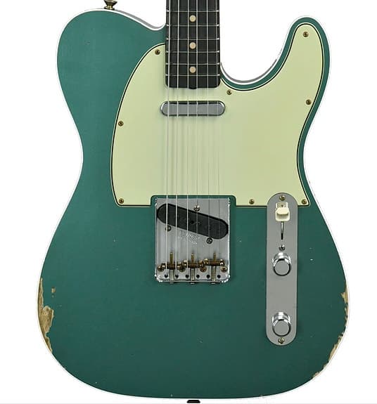 Fender Telecaster fra Custom Shop i en flot Sherwood Green Relic finish