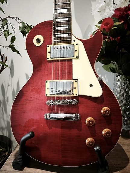 Epiphone - Les Paul Standard 1996 Trans WineRed - - Elektrisk guitar - Sydkorea