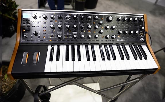Moog Sub 37 analog synthesizer keyboard