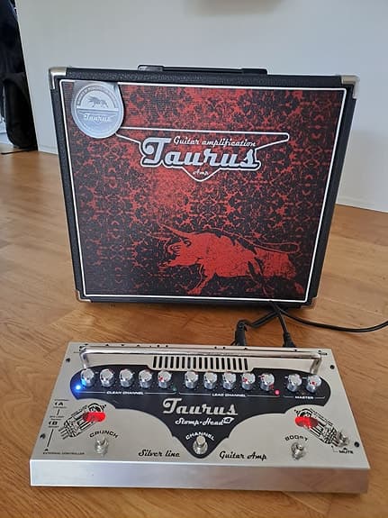 TAURUS STOMP-HEAD 4.SL & Guitarkabinet - Lille enhed KÆMPE LYD!!!!