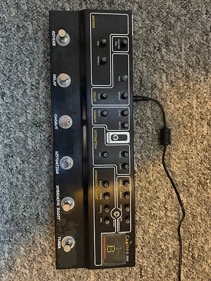Analogt pedalboard til elguitar