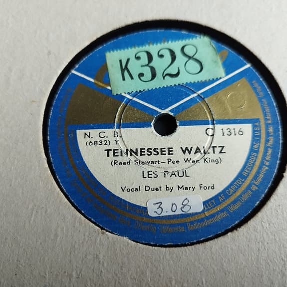 Lakplade : Les Paul "Tennessee Waltz" / "Littel Rock Getaway"