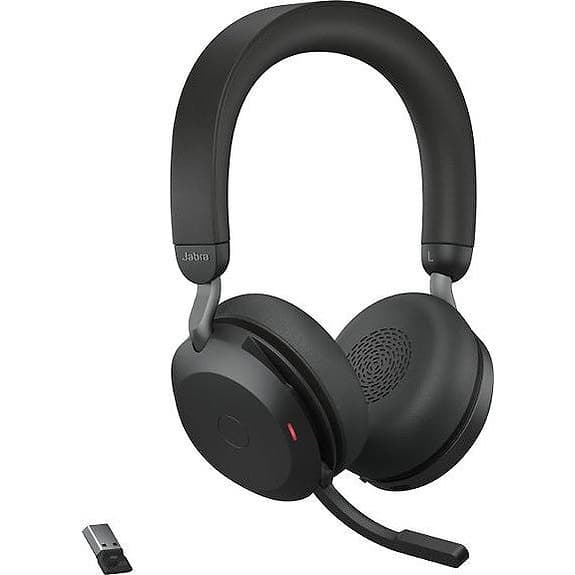 Jabra Evolve2 75 Stereo LINK380A Wireless Headset, UC, Black