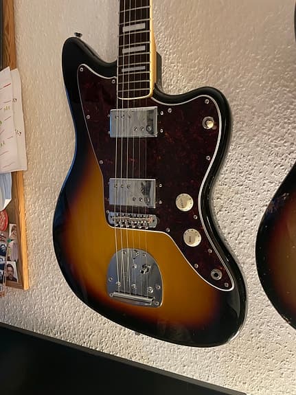 Fender MIJ Jazzmaster 60s elektrisk guitar i sunburst
