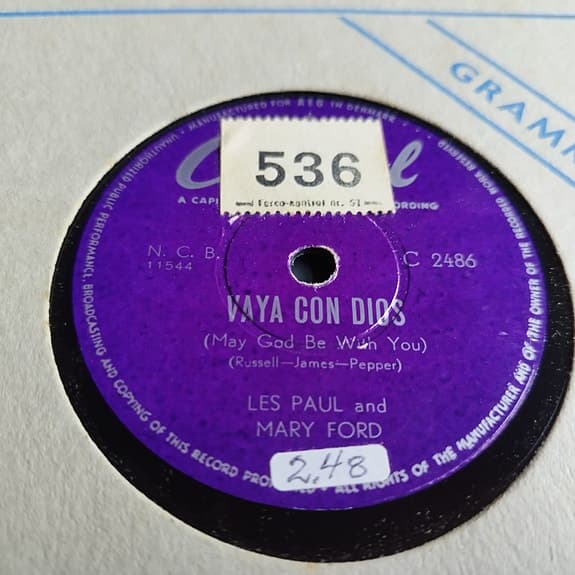 Les Paul og Mary Ford : "Vaya Con Dios" / "Johnny"