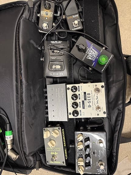 Guitar effektpedaler og pedalboard