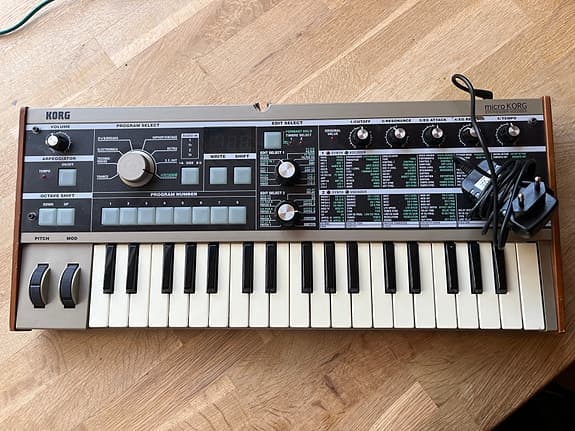 Korg MicroKorg synthesizer keyboard