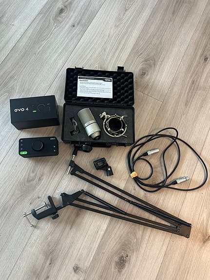 Condenser microphone MXL - kit med Evo 4 lydkort