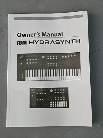 ASM Hydrasynth owners manual