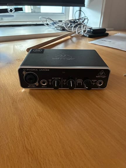 Behringer U-Phoria UMC22 USB lydkort / audio interface