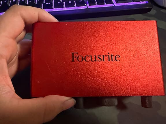 Focusrite lydkort audio interface rød USB