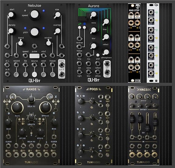 Diverse eurorack moduler