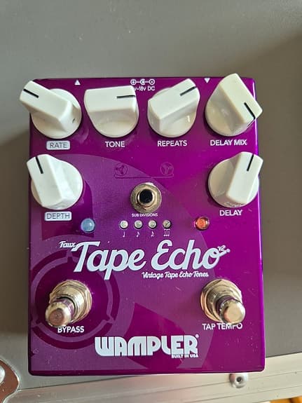 Wampler Faux Tape Echo delaypedal til guitar