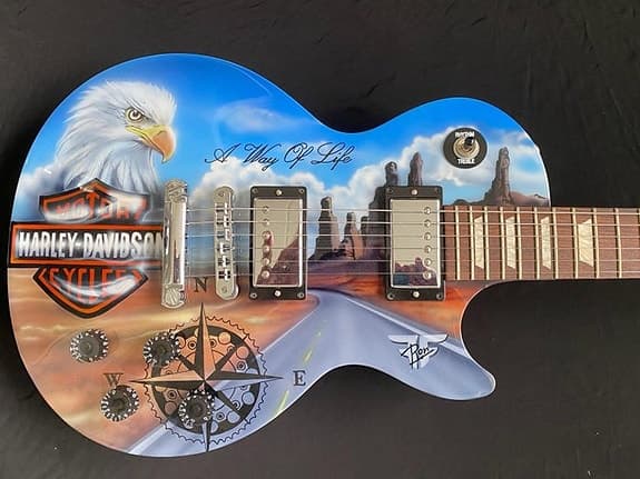 Gibson - Les Paul LPJ - artwork by Dutch artist Ronald Meerman - - Elektrisk gui