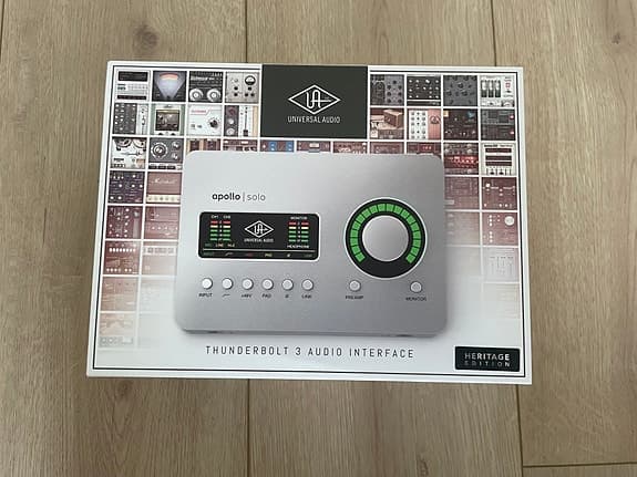 Helt nyt og uåbnet Universal Audio Apollo Solo TB3 Heritage Ed. interface