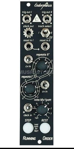 Endorphines running order Eurorack modul