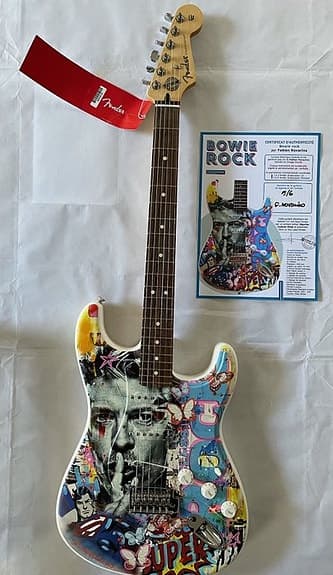 Fender - Stratocaster Bowie Rock - artwork by Fabien Novarino No. 5/6 - - Elektr
