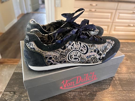 Von Dutch Venice Fancy Midnight sneakers str 39 mørkeblå