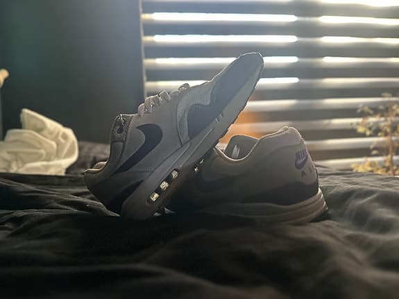 Nike Air Max 1 Field Purple – Str. 42,5 – 700 kr