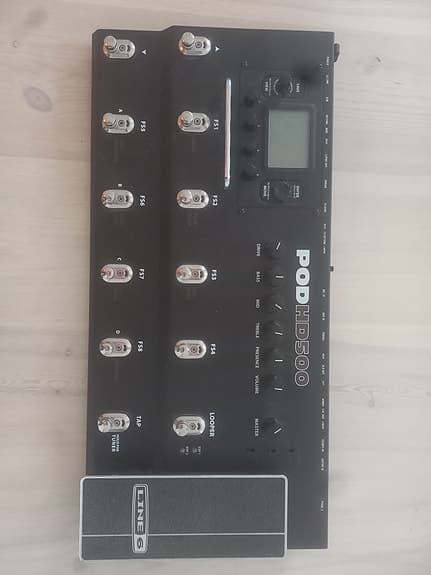 Line 6 POD HD500 guitar multieffekt pedalboard