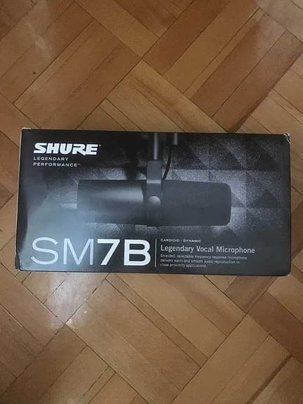 Shure SM7B + mikrofonstativ