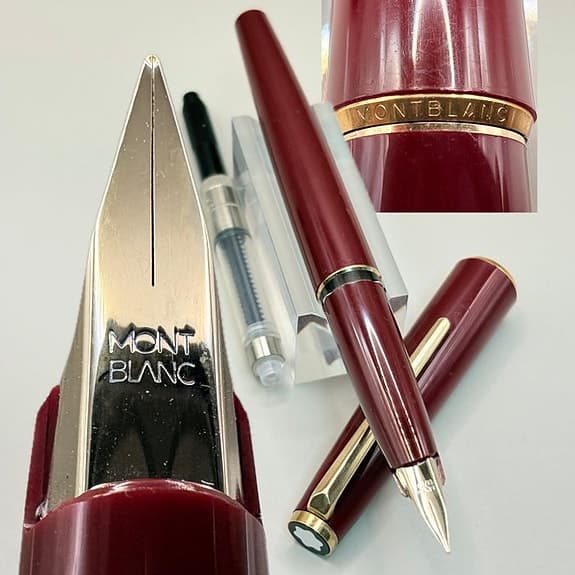 Montblanc - 310 (bordeaux) - Stainless steel nib (F) - with Converter - Fyldepen