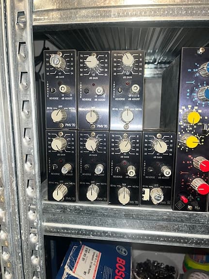 7 x Neumann PVM70 mic preamps