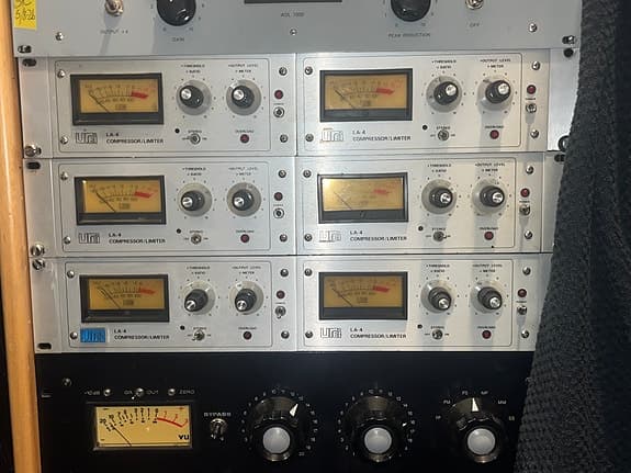 4 x Urei LA4 Optocompessors Compressor/Limiter