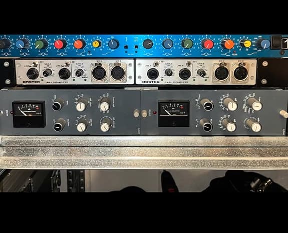 2 x Neve BBC compressors in rack
