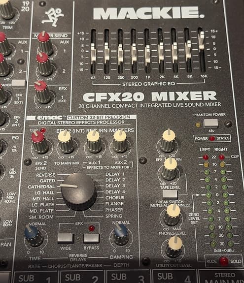 Mackie CFX20 – 20-kanalers Live Sound Mixer