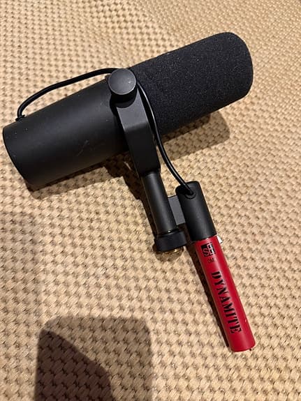 Shure SM7B med SE dm1 Dynamite