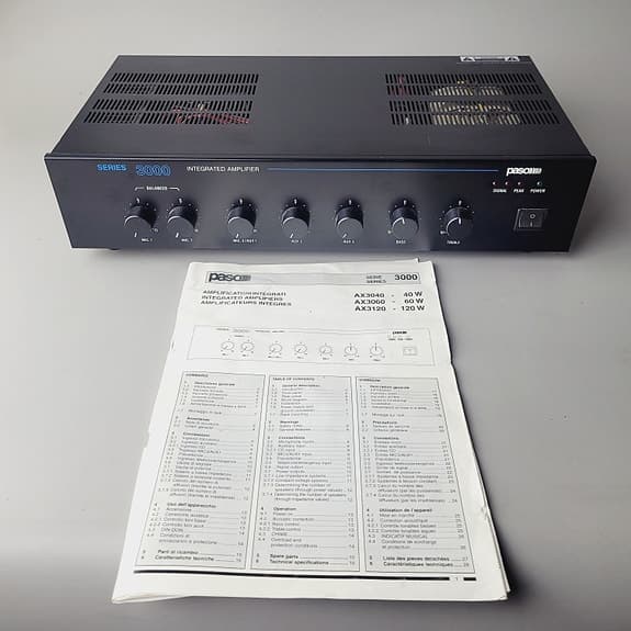 ⭐️: Paso AX 3120 Series 3000 Integrated Amplifier / PA-forstærker