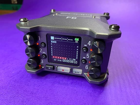 ZOOM F6 MultiTrack Field Recorder