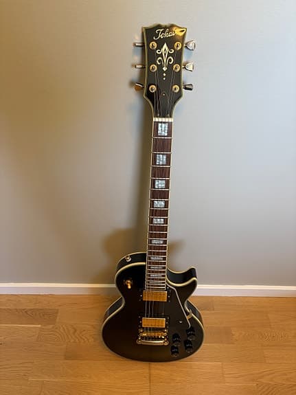 Tokai Les Paul Custom "Black Beauty" (Korea, ca. 1990) med Gibson Burstbuckers