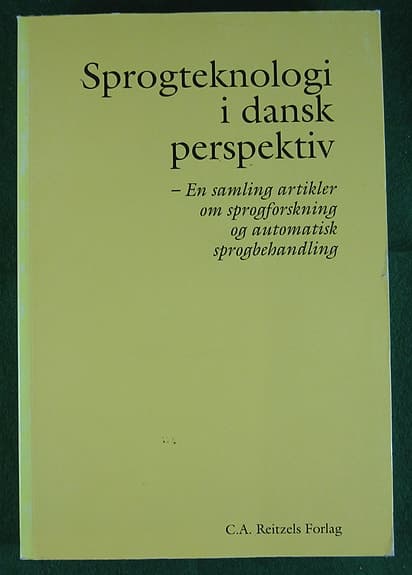Sprogteknologi i dansk perspektiv fra 2006