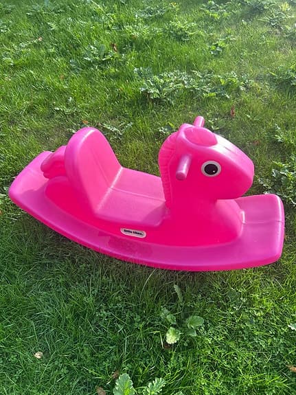 Little Dutch pink gyngehest plast legetøj