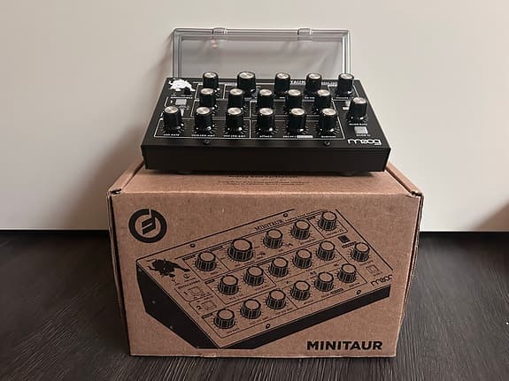 Moog Minitaur analog synthesizer decksaver