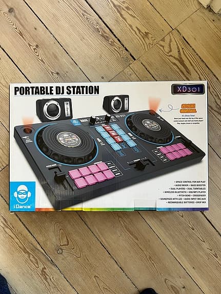 Portable DJ Station DJ controller med højtalere