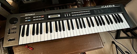 Roland Alpha Juno-2 synthesizer keyboard