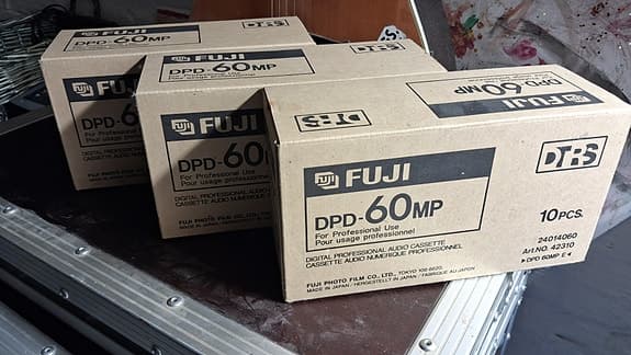 10 stk. nye Fuji DPD-60MP DTRS-bånd