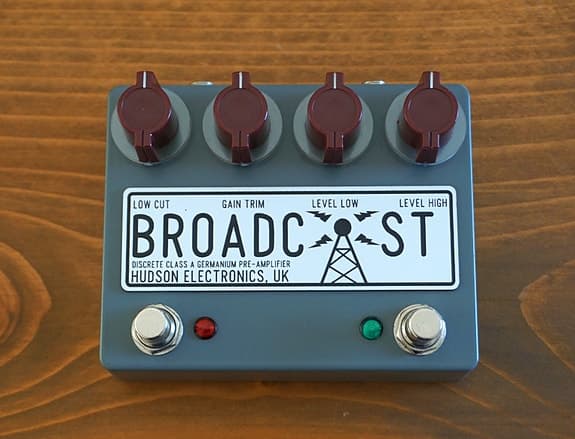 Hudson Electronics Dual Broadcast Discrete Class A Germanium Pre-Amplifier pedal