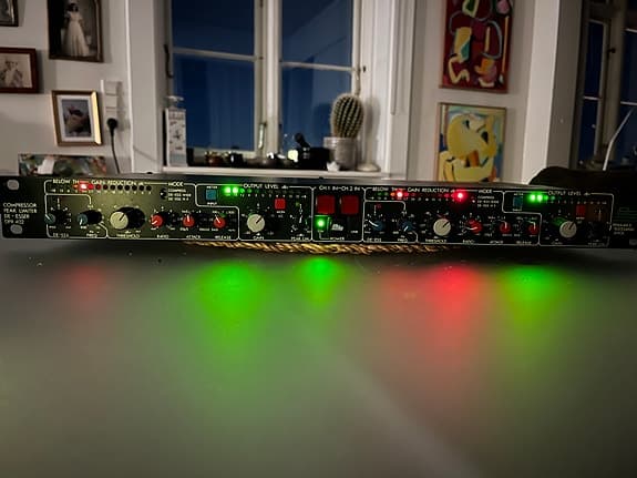 *SOLGT* BSS DRP 402 STUDIO KLASSIKKER Dual Channel Compressor /Limiter /De-Esser