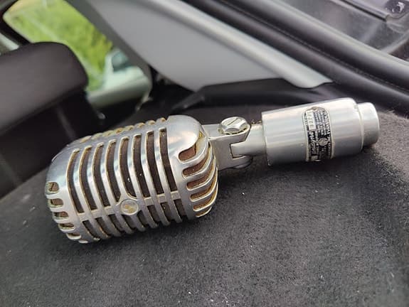 Original Vintage Shure Unidyne Model 556 Mikrofon – Klassisk "Elvis" ikon
