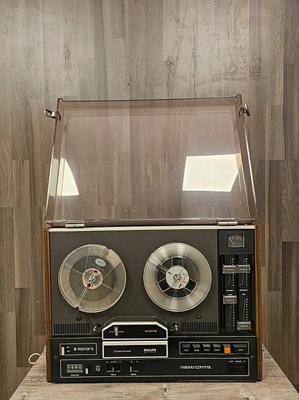 Philips - N4415 / 4-spor, 2-kanal, 3-hastighed Reel to reel spolebånd 18 cm