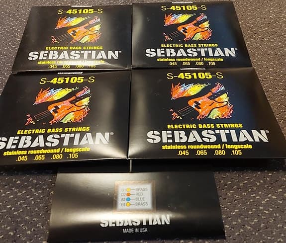 Sebastian S-45105-S - 5 Sets Bass Strings For 4-String - - Elektrisk basguitar (