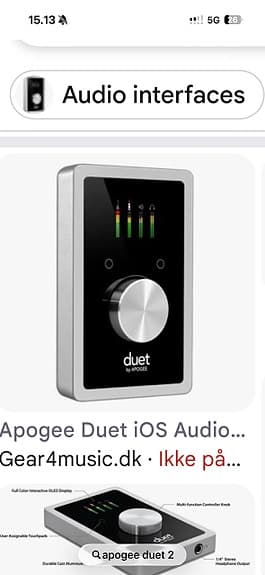 Apogee Duet 2 lydkort audio interface til iOS/Mac
