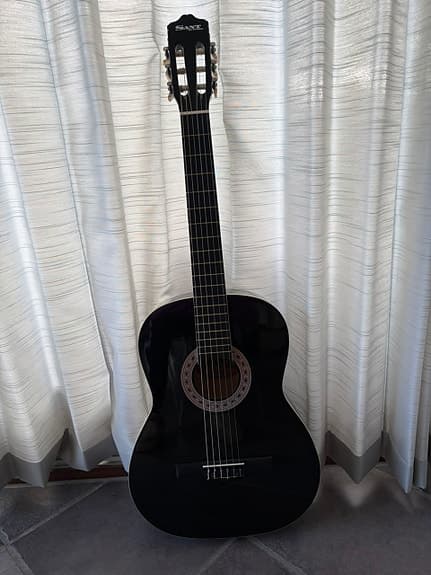 Flot sort Santana guitar 18BK