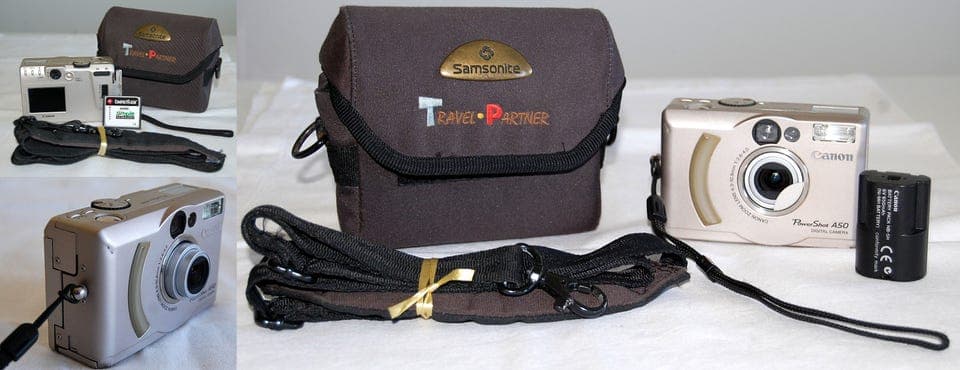 Canon PowerShot A50 PS 1026, 4.3-10.8mm/2.6-4.0,CF Kort, Etui