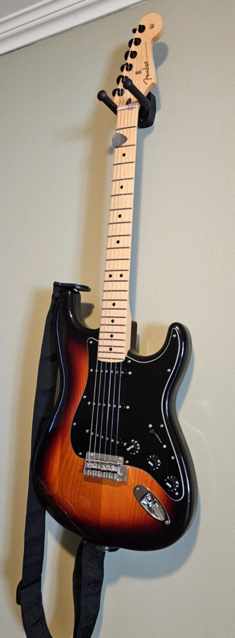 Fender Stratocaster Elektrisk gitar Sunburst med lønnehals